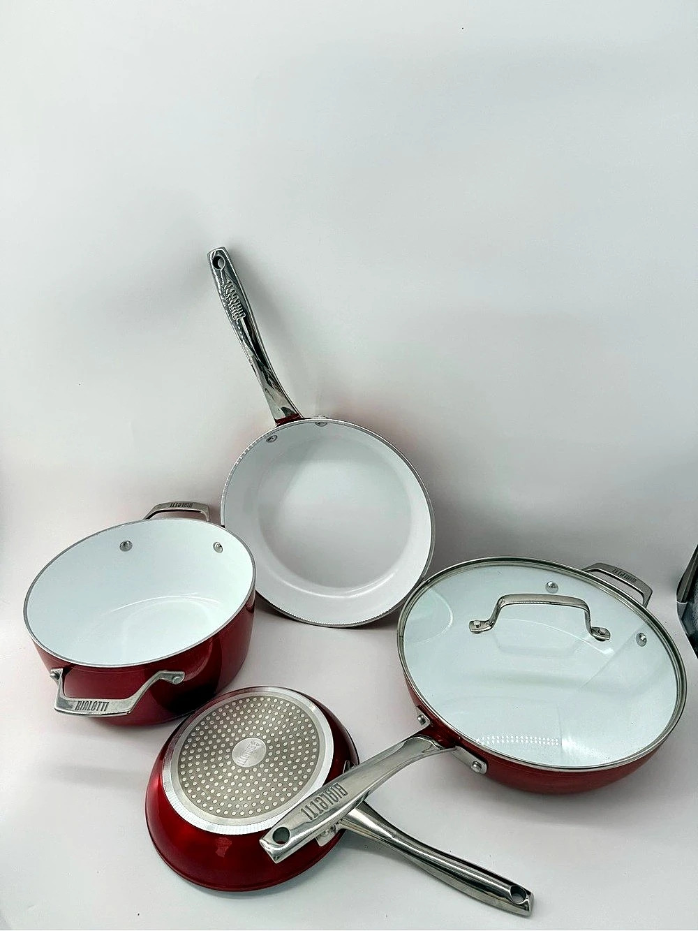 Bialetti Cookware Set Red & Silver